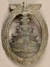 HIGH SEAS FLEET BADGE MARKED RS&S image 1