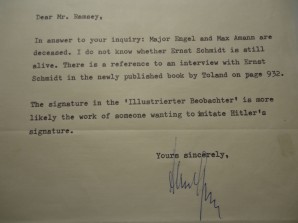 ALBERT SPEER Signed Letter Interesting 1977 image 2