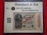 Early 1900s German Bank Note, Coin and Stamp, Framed image 1