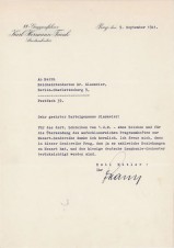 SS-Obergruppenfuhrer KARL FRANK Signed Letter 1941 image 1