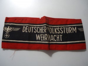 GERMAN VOLKSSTURM WEHRMACHT ARMBAND image 1